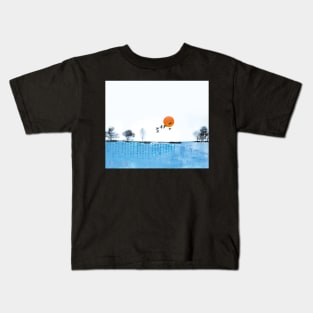 Picture of an original painting, skyline Kids T-Shirt